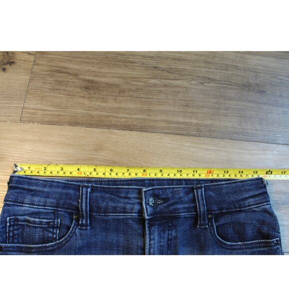 True Religion Becca Mid Rise Flare Jeans Blue Women’s Size 28 Denim - Picture 5 of 7